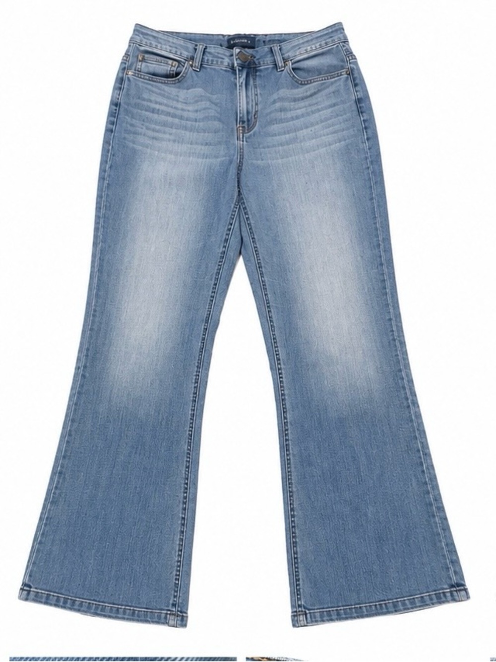 J.Jill Denim Barely Flare Jeans | Women’s Size 12 Regular | Light Wash Stretch